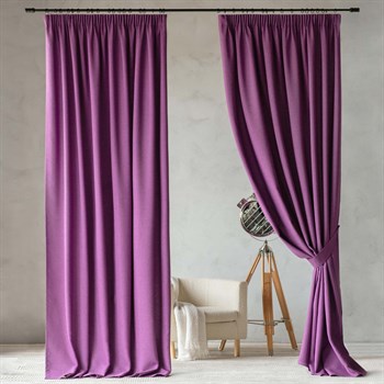 Комплект штор с подхватами "Ибица" Фиолетовый